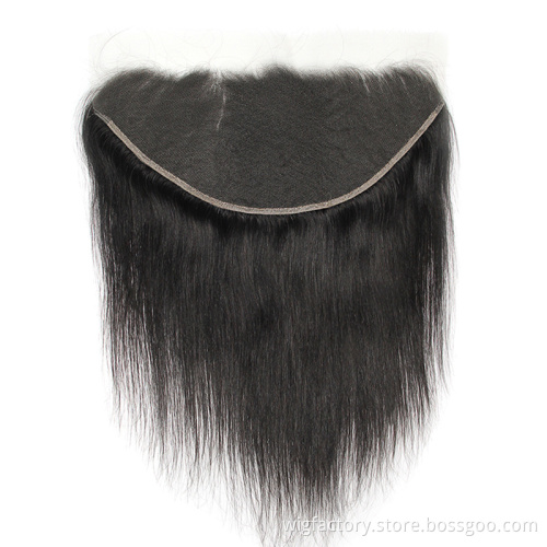 Brazilian human hair bundles with ear to ear 13x6 frontals with transparent lace,pre plucked swiss lace frontal virgin hair